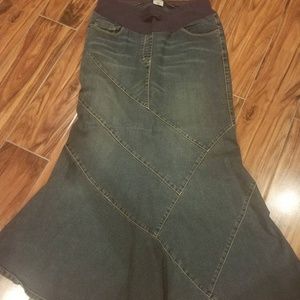 Maternity Jean skirt